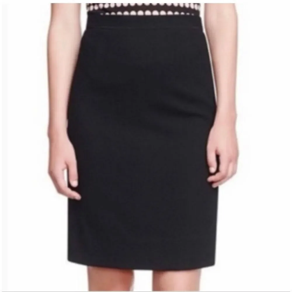 Tory Burch Ulisse Wool Crepe Pencil Skirt black size 4